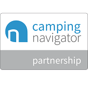 Logo di Camping Navigator, evidenzia una partnership nel settore del campeggio.